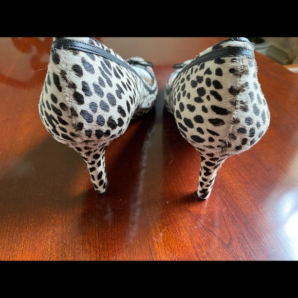 Black leopard print heels - Picture 3 of 6
